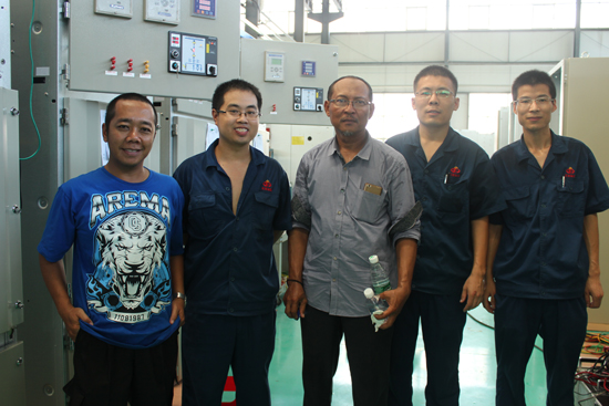 热烈欢迎印尼Indonesia Muara Jawa CFSPP燃煤电站电气项目人员来我司交流